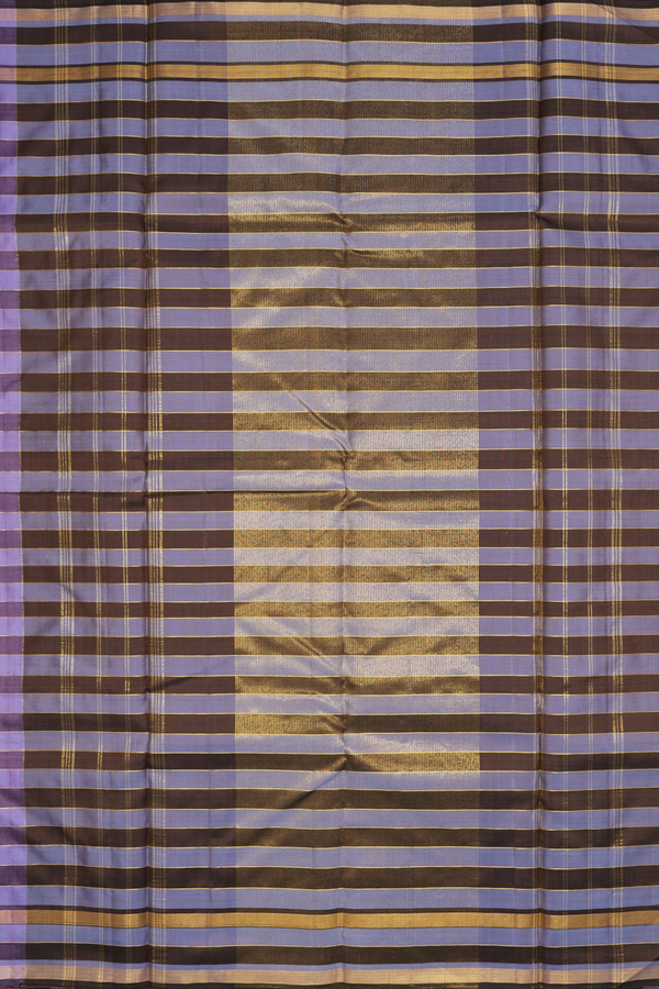 Kanchipuram Silk Saree In Multicolor With Checks Design