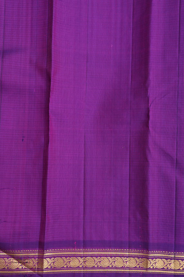 Kanchipuram Silk Saree In Multicolor With Checks Design