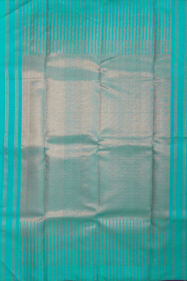 Kanchipuram Silk Saree In Multicolor With Checks Design