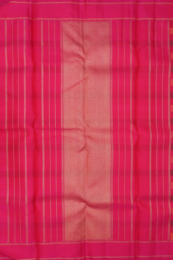 Kanchipuram Silk Saree In Multicolor With Jacquard Pattern