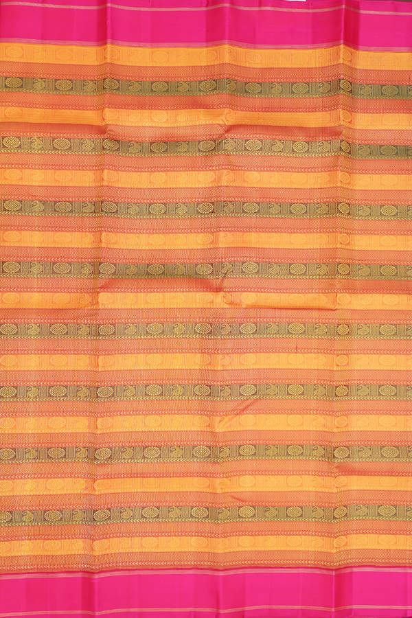 Kanchipuram Silk Saree In Multicolor With Jacquard Pattern