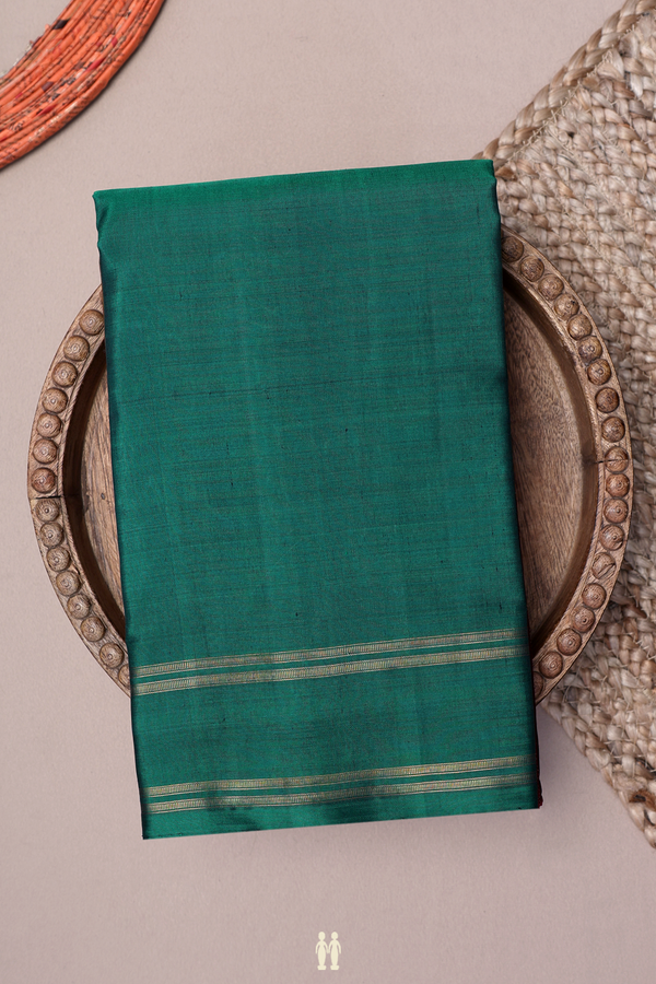 Kanchipuram Silk Saree In Multicolor With Muppagam Design