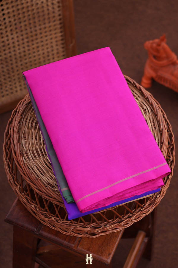 Kanchipuram Silk Saree In Multicolor With Muppagam Design