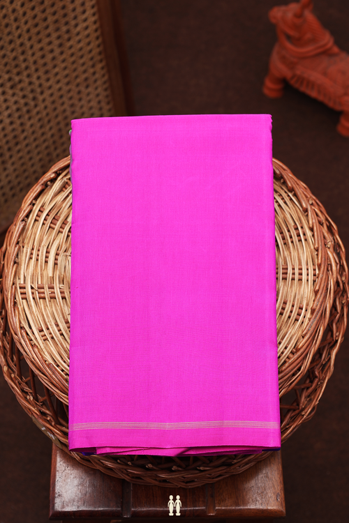 Kanchipuram Silk Saree In Multicolor With Muppagam Design
