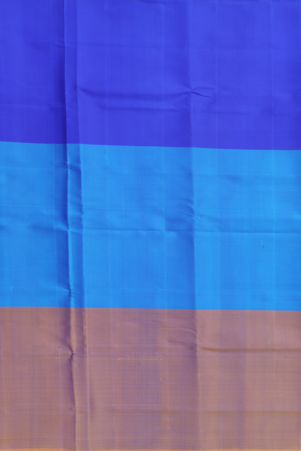 Kanchipuram Silk Saree In Multicolor With Muppagam Design