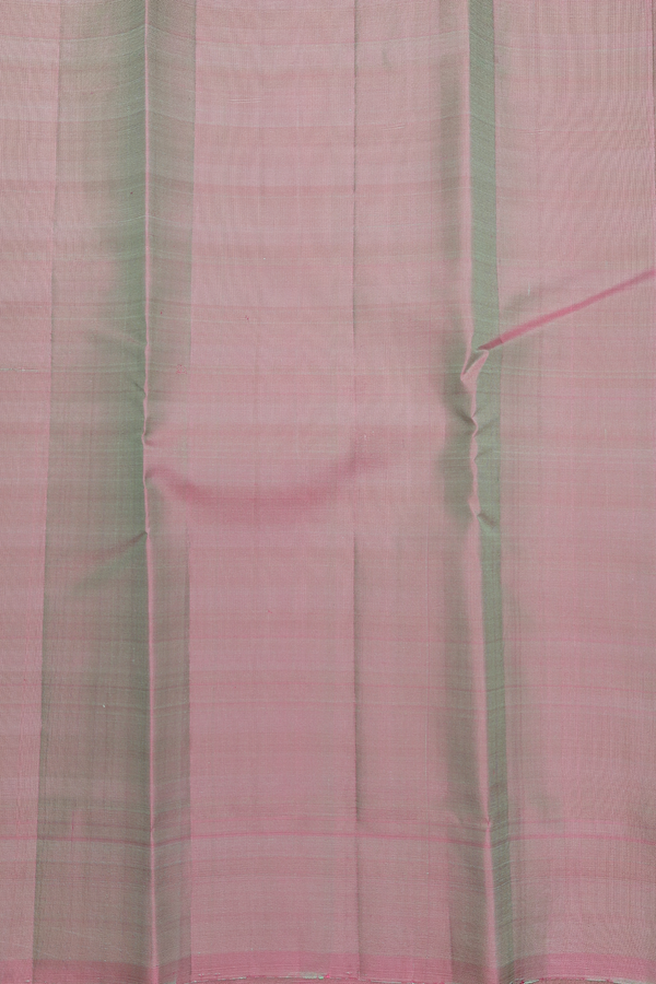 Kanchipuram Silk Saree In Multicolor With Stripes Design