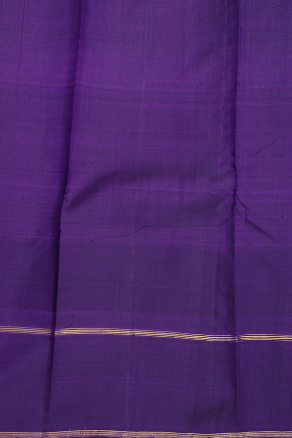 Kanchipuram Silk Saree In Multicolor With Stripes Design