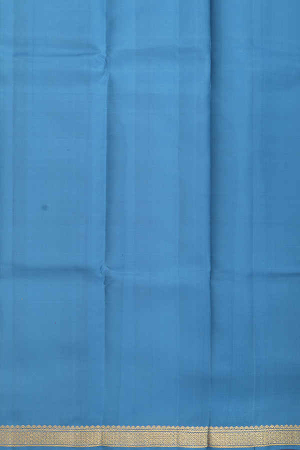 Kanchipuram Silk Saree In Multicolor With Stripes Design