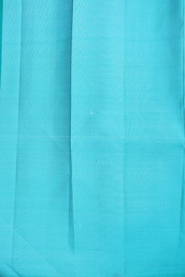 Kanchipuram Silk Saree In Navy Blue With Checks Design