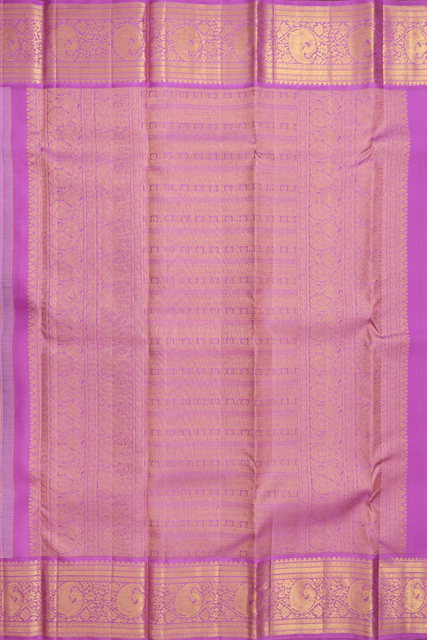 Kanchipuram Silk Saree In Off White With Brocade Design