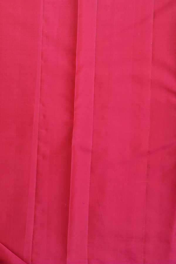 Kanchipuram Silk Saree In Orange With Jacquard Pattern