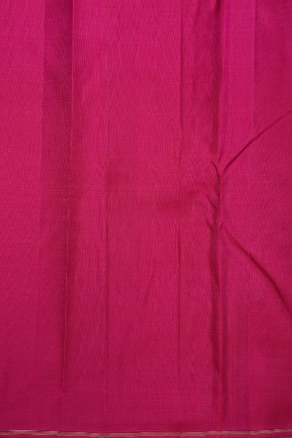 Kanchipuram Silk Saree In Orange With Jacquard Pattern