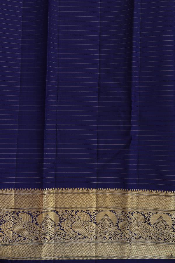 Kanchipuram Silk Saree In Orchid Pink With Checks Design