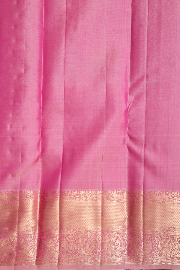 Kanchipuram Silk Saree In Orchid Pink With Floral Design