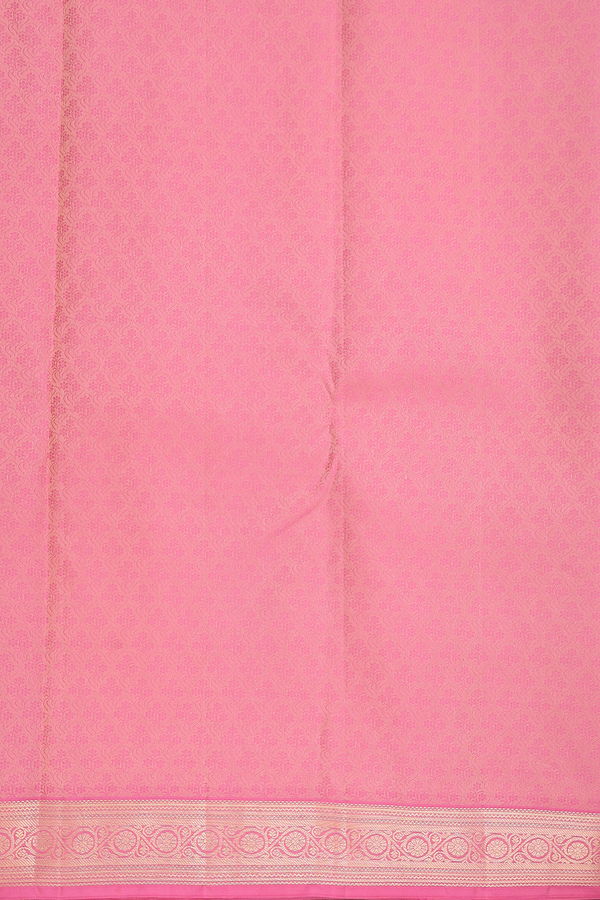 Kanchipuram Silk Saree In Orchid Pink With Leaf Motifs