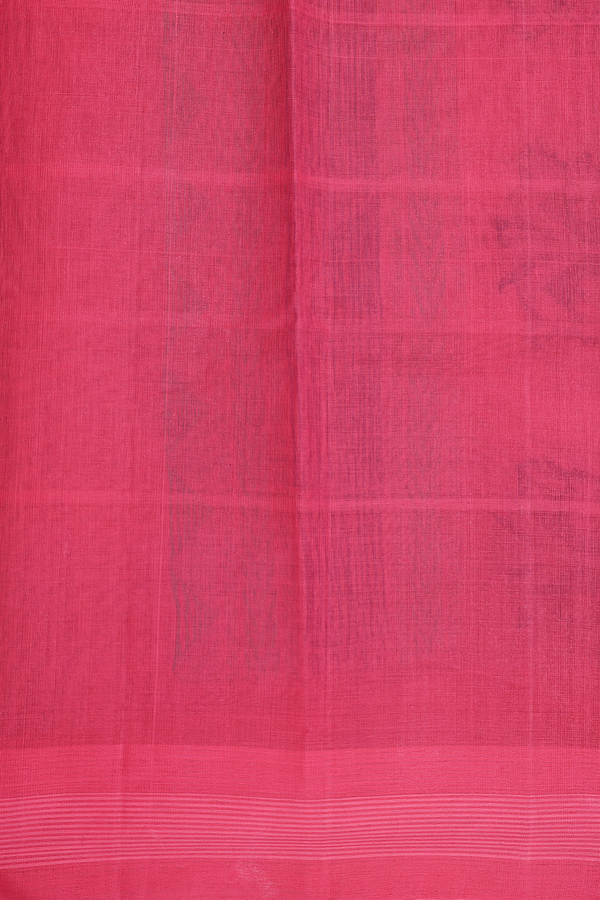 Kanchi Cotton Saree In Oxford Blue With Threadwork Buttas