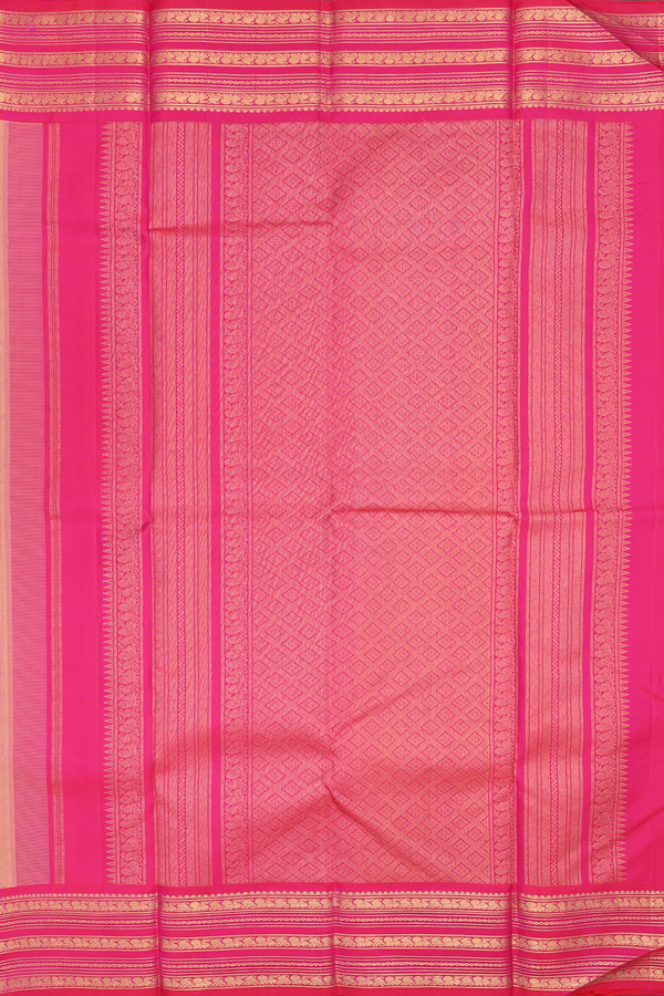 Kanchipuram Silk Saree Pastel Brown With Traditional Border