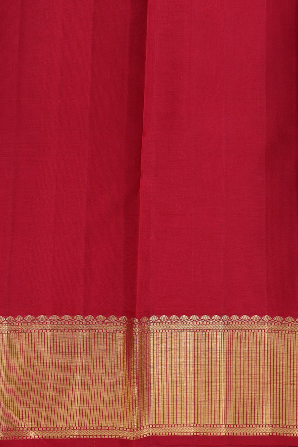 Kanchipuram Silk Saree In Pastel Brown With Korvai Border