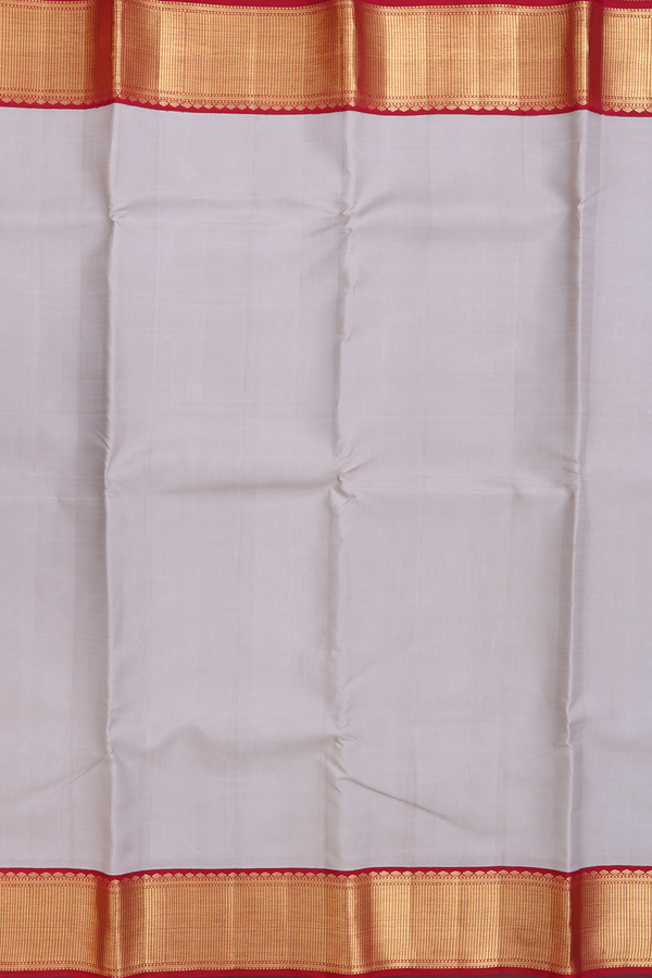 Kanchipuram Silk Saree In Pastel Brown With Korvai Border