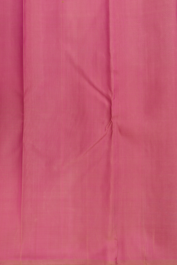 Kanchipuram Silk Saree In Pastel Brown With Temple Border