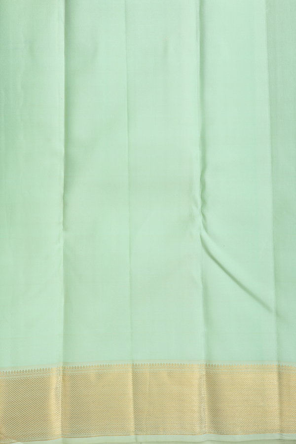 Kanchipuram Silk Saree In Pastel Green With Brocade Design