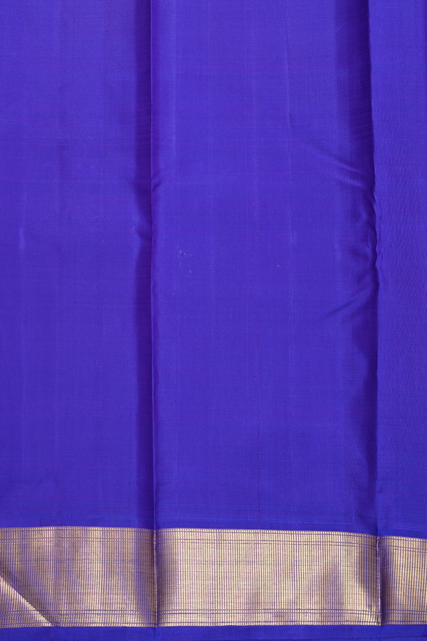 Kanchipuram Silk Saree In Pastel Green With Peacock Buttas