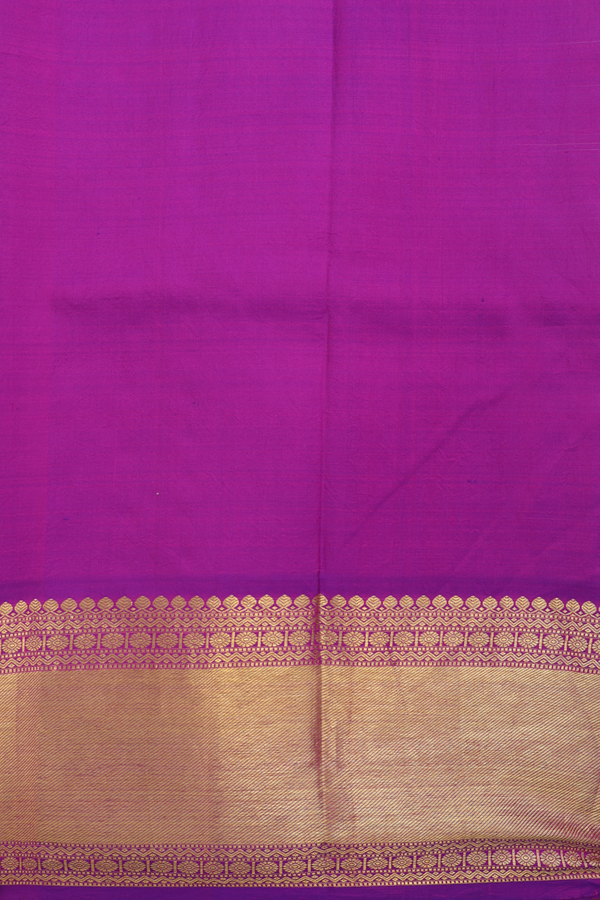 Kanchipuram Silk Saree In Pastel Green With Printed Design