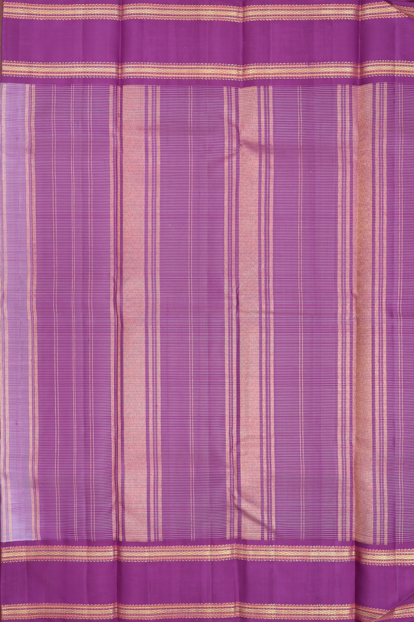 Kanchipuram Silk Saree In Pastel Lavender With Checks Design