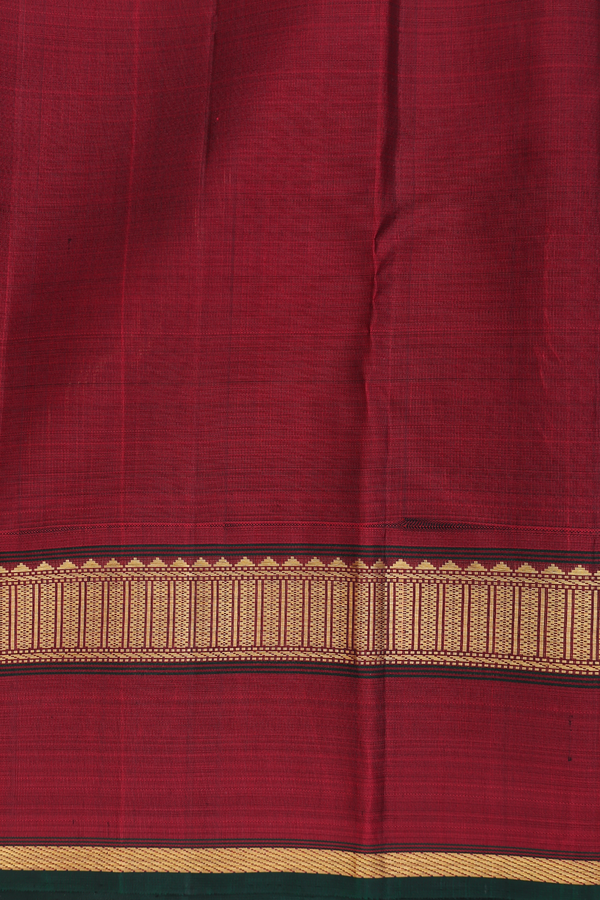 Kanchipuram Silk Saree In Pastel Pink With Korvai Border