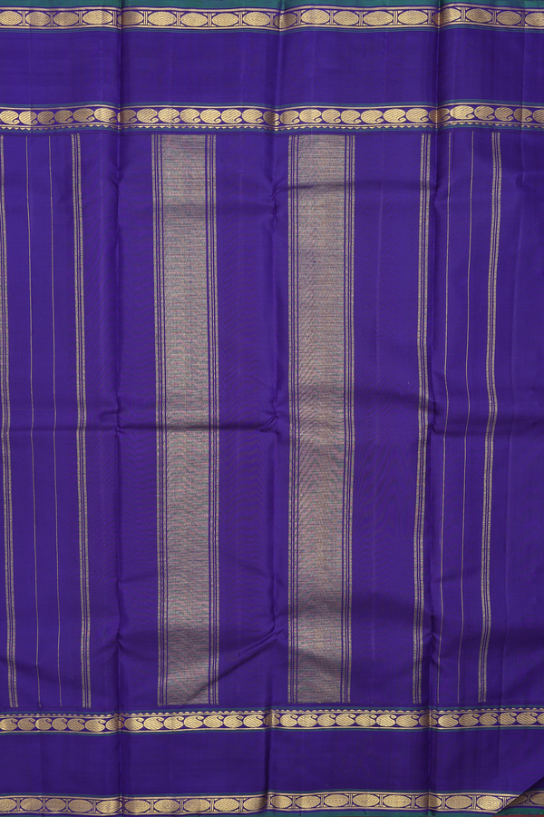 Kanchipuram Silk Saree In Pastel Pink With Paisley Border
