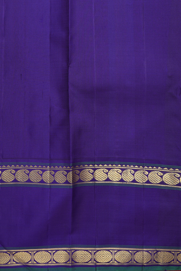 Kanchipuram Silk Saree In Pastel Pink With Paisley Border