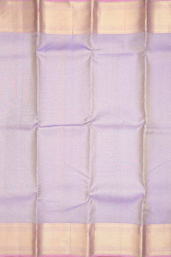 Kanchipuram Silk Saree In Pastel Purple With Brocade Design