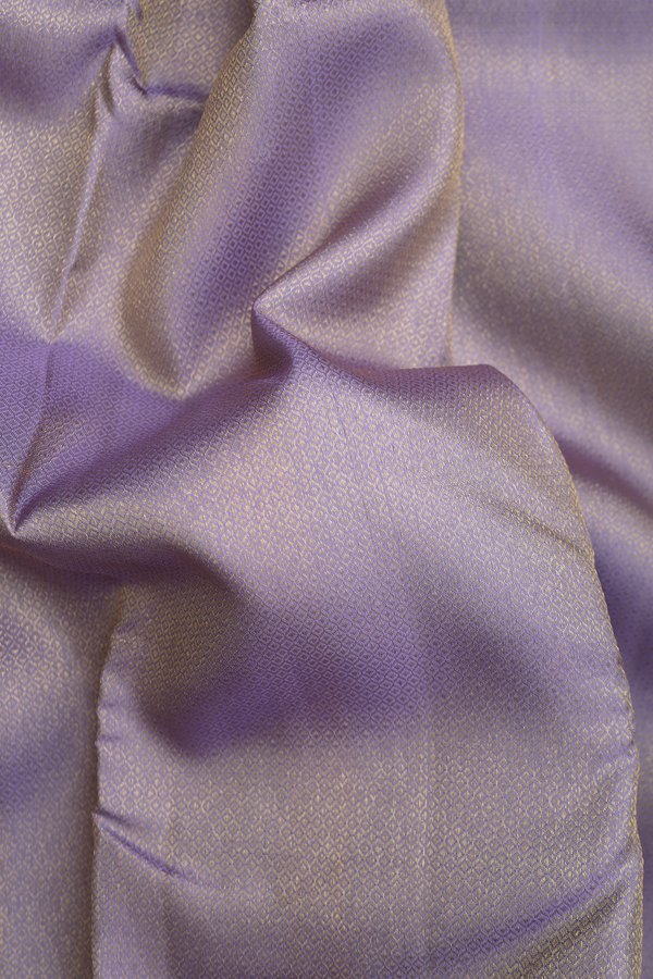 Kanchipuram Silk Saree In Pastel Purple With Brocade Design