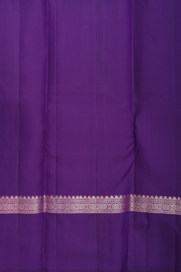 Kanchipuram Silk Saree In Pastel Purple With Checks Design