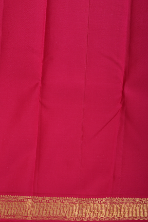 Kanchipuram Silk Saree In Pastel Tan With Zari Buttas