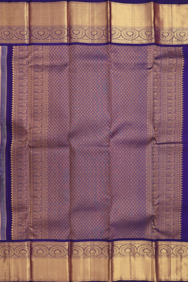 Kanchipuram Silk Saree In Peach With Brocade Design