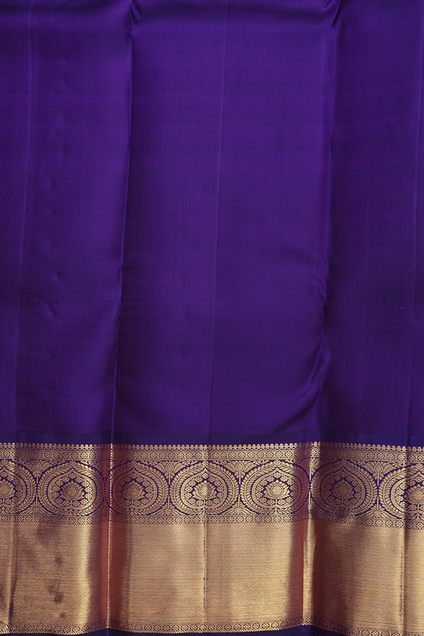 Kanchipuram Silk Saree In Peach With Brocade Design