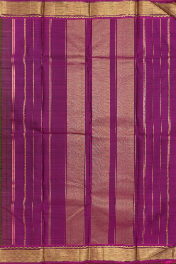 Kanchipuram Silk Saree In Peanut Brown With  Paai Madippu Kattai