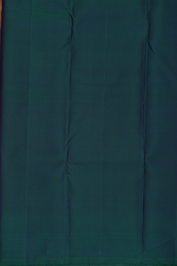 Kanchipuram Silk Saree In Peanut Brown With Stripes Design