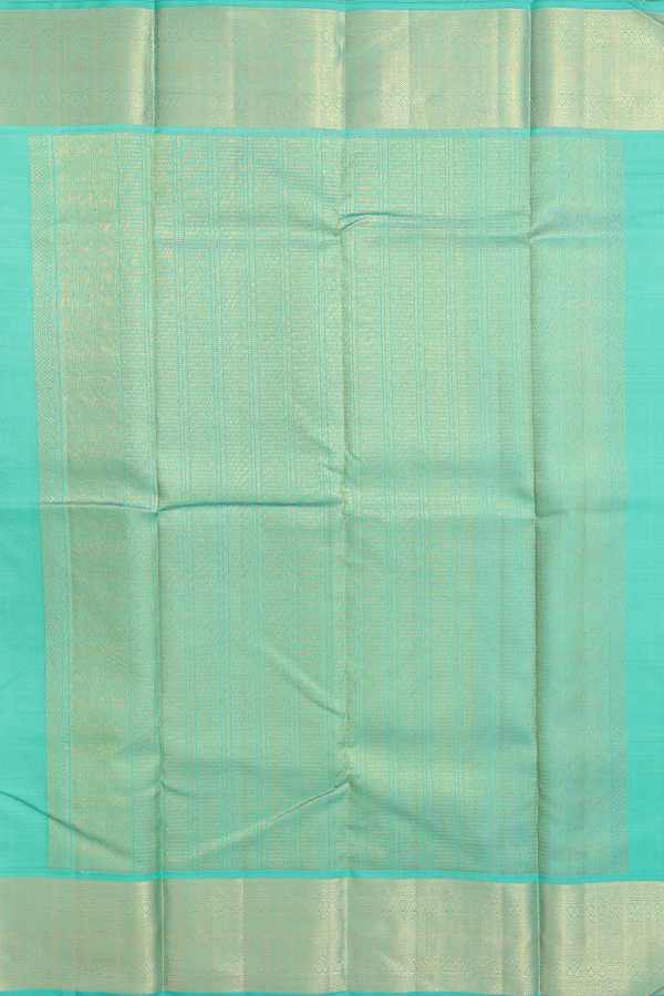 Kanchipuram Silk Saree In Pear Green With Jacquard Pattern