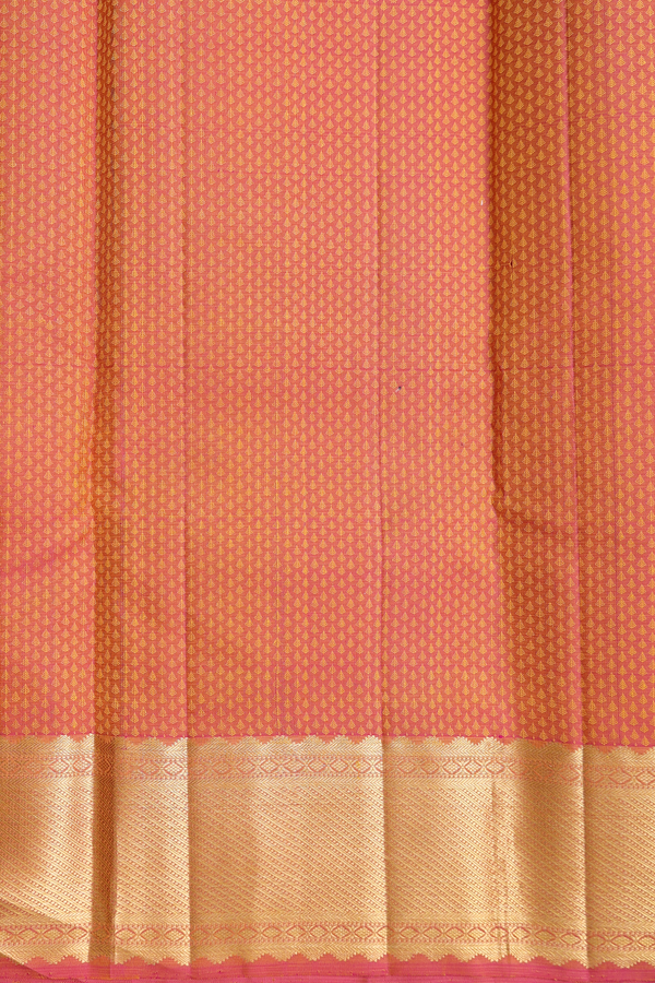 Kanchipuram Silk Saree In Pear Green With Jacquard Pattern