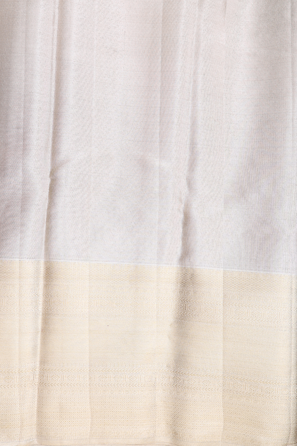 Kanchipuram Silk Saree In Pink Tissue With Floral Design