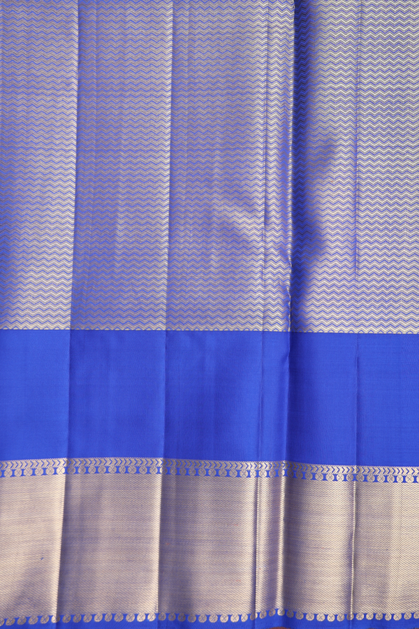 Kanchipuram Silk Saree In Pink Tissue With Peacock Design