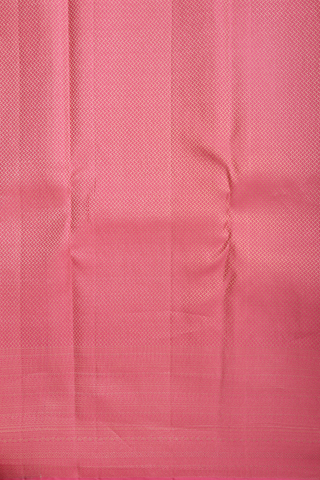 Kanchipuram Silk Saree In Pink With Brocade Design