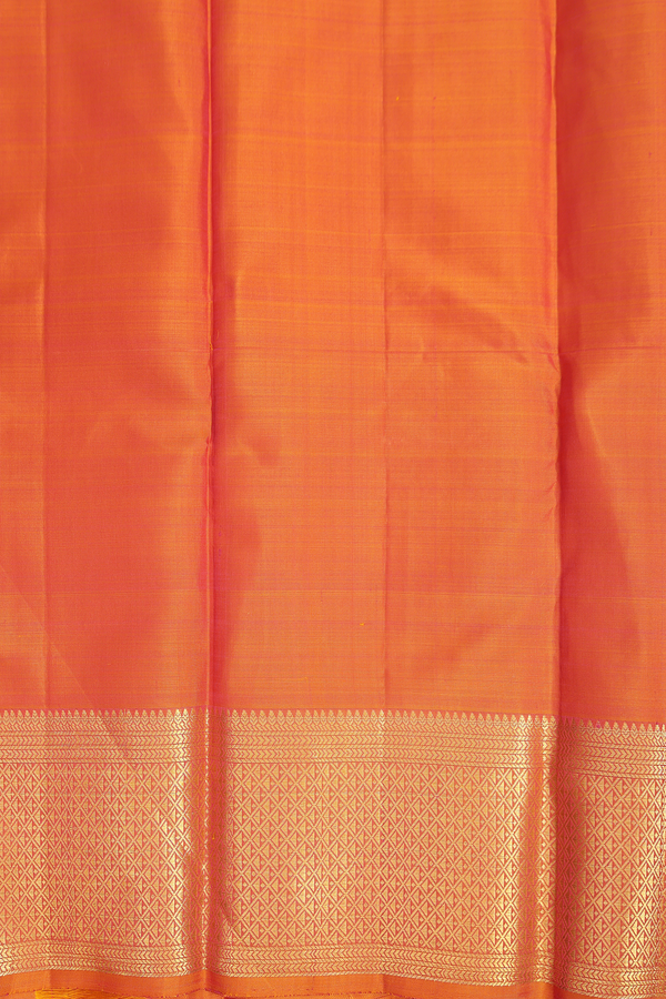 Kanchipuram Silk Saree In Pink With Brocade Design