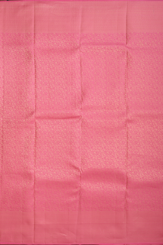 Kanchipuram Silk Saree In Pink With Brocade Design