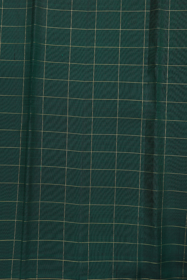 Kanchipuram Silk Saree In Pink With Checks Design
