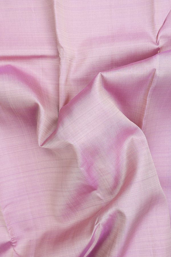 Kanchipuram Silk Saree In Pink With Zari Border