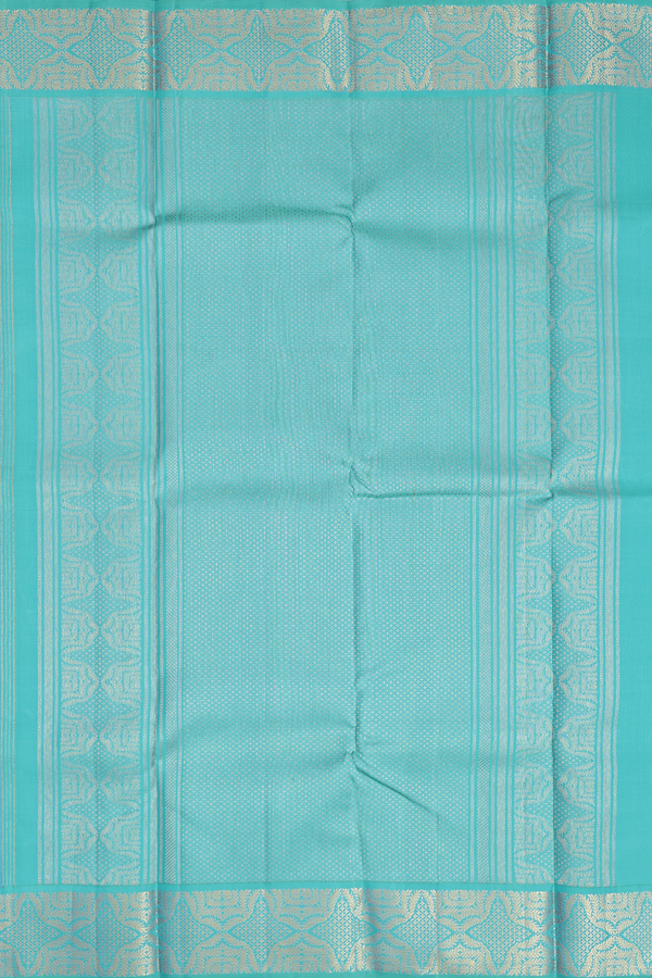 Kanchipuram Silk Saree In Pink With Diamond Buttas