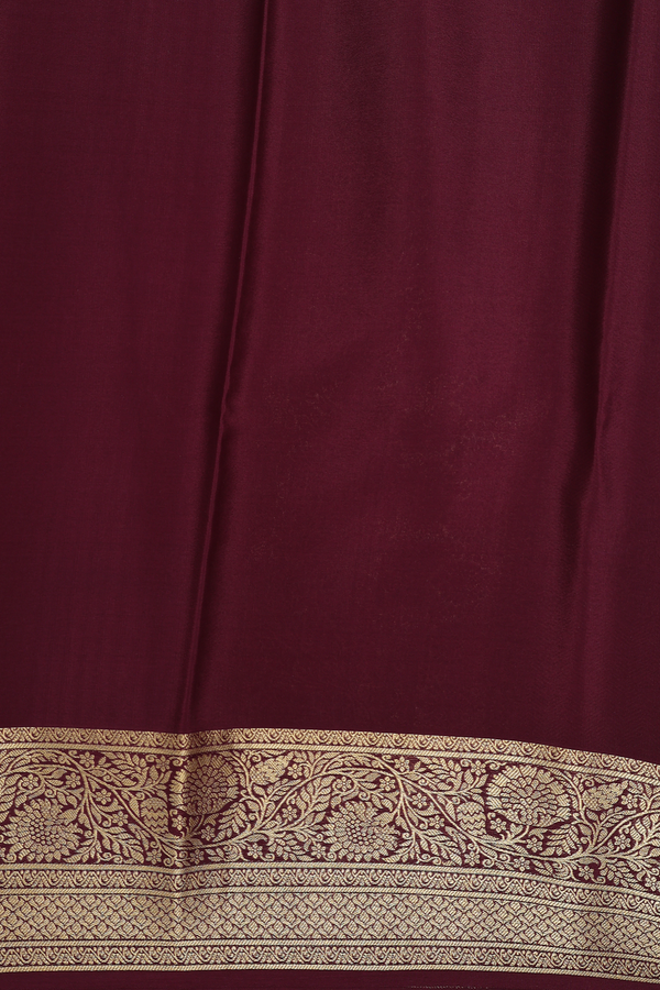 Mysore Silk Saree In Pink With Floral Buttas